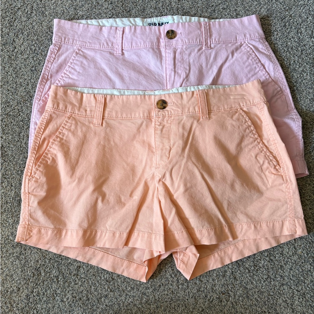 Old Navy Women's Shorts in Light Pink and Soft Peach